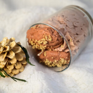 Χειροποίητο κερί με άρωμα σοκολάτα-μελομακάρονο